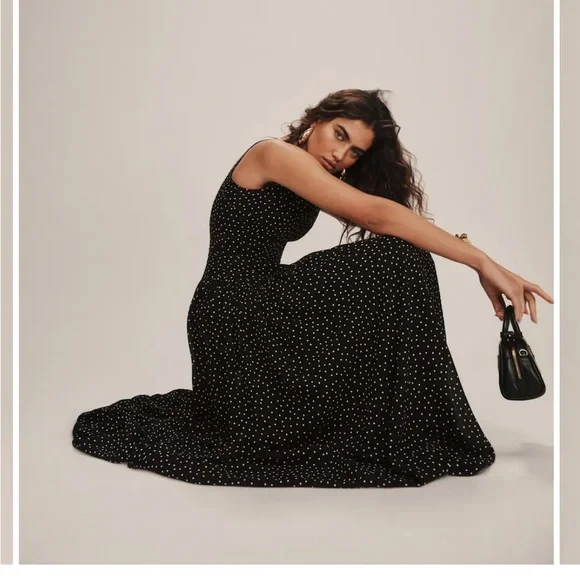 Brand new! Reformation Camella Dress Black - Size 4 - Picture 1 of 7